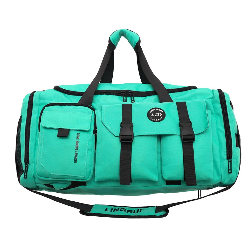 Stylish large capacity nylon travel bag