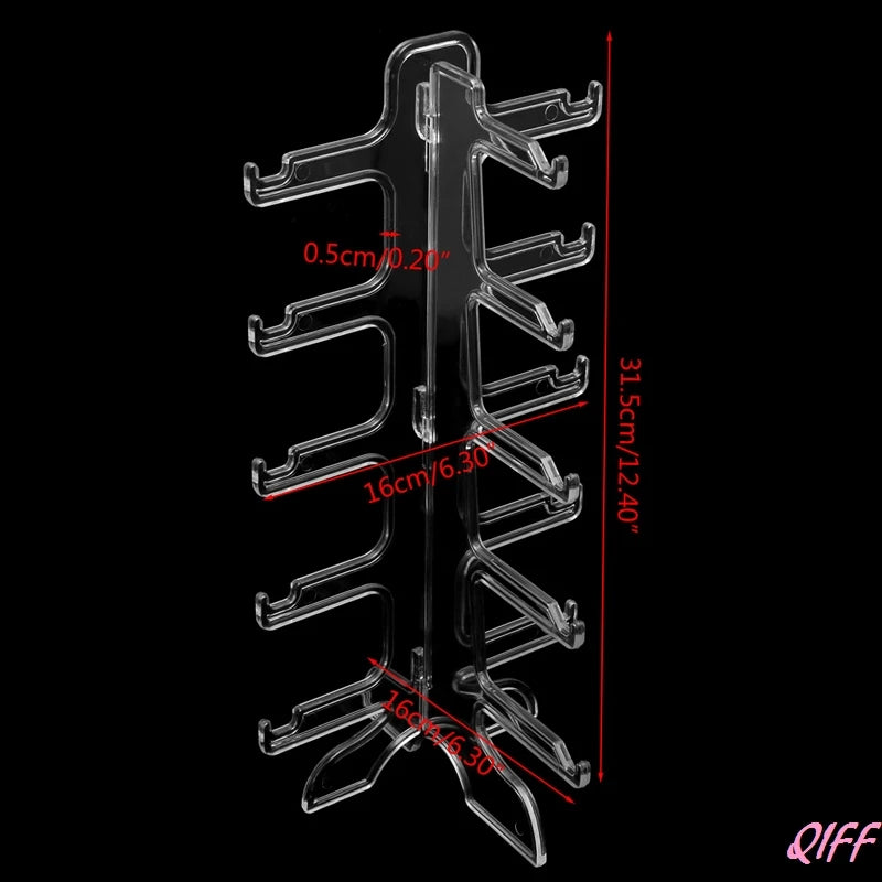 5 Layers Glasses Eyeglasses Sunglasses Show Stand Holder Frame Display Rack