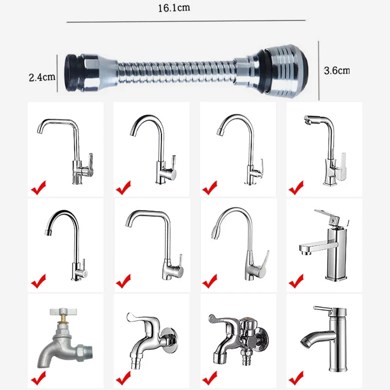 1Pcs 360 Degree Kitchen Faucet Aerator