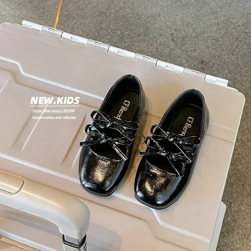 2024 Autumn Children Leather Shoes