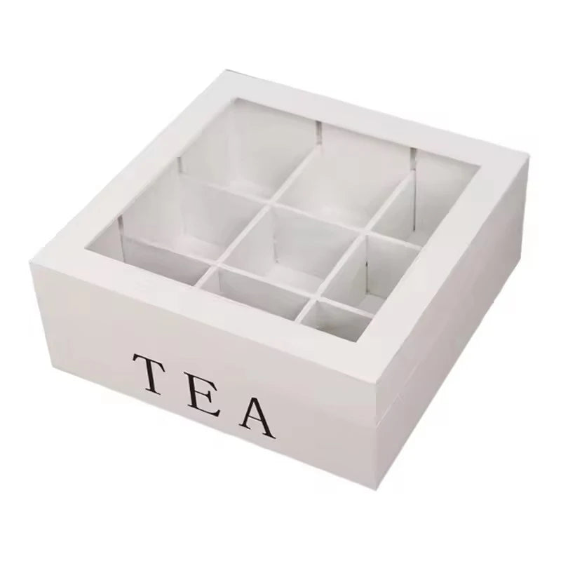 Wood Tea Bag Storage Box