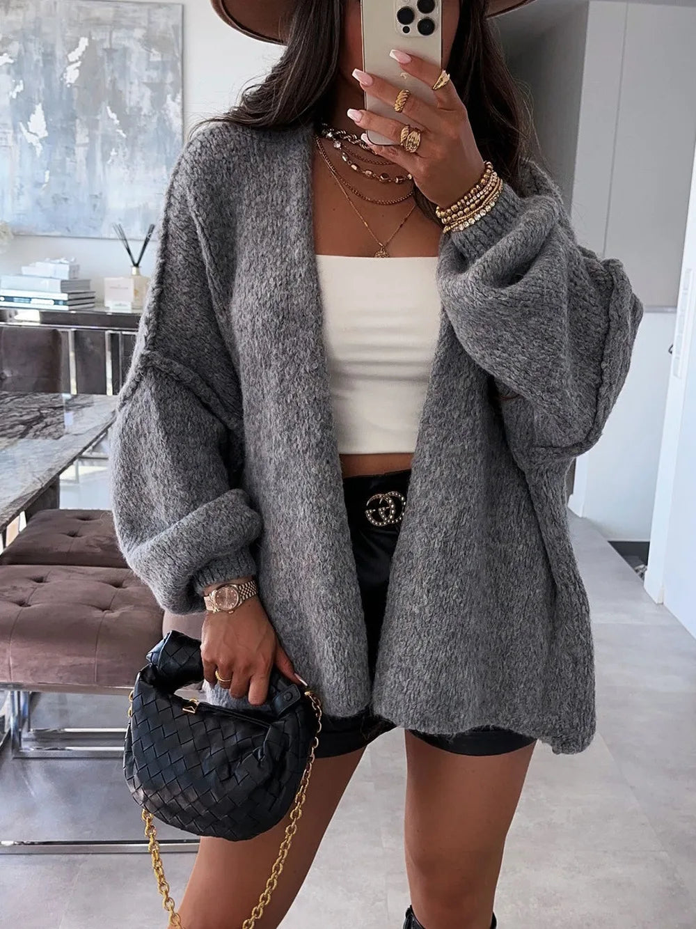 Winter Casual Knitted Sweater Cardigan