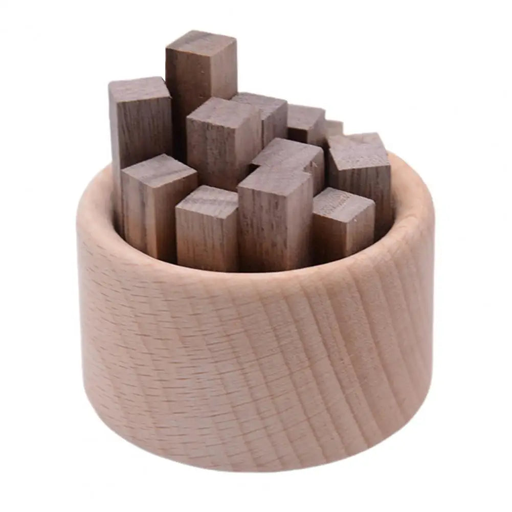Essential Oil Diffuser Natural Wood Aromatherapy Diffuser with Essential Oil Sticks for Home Office Decoration Round Car