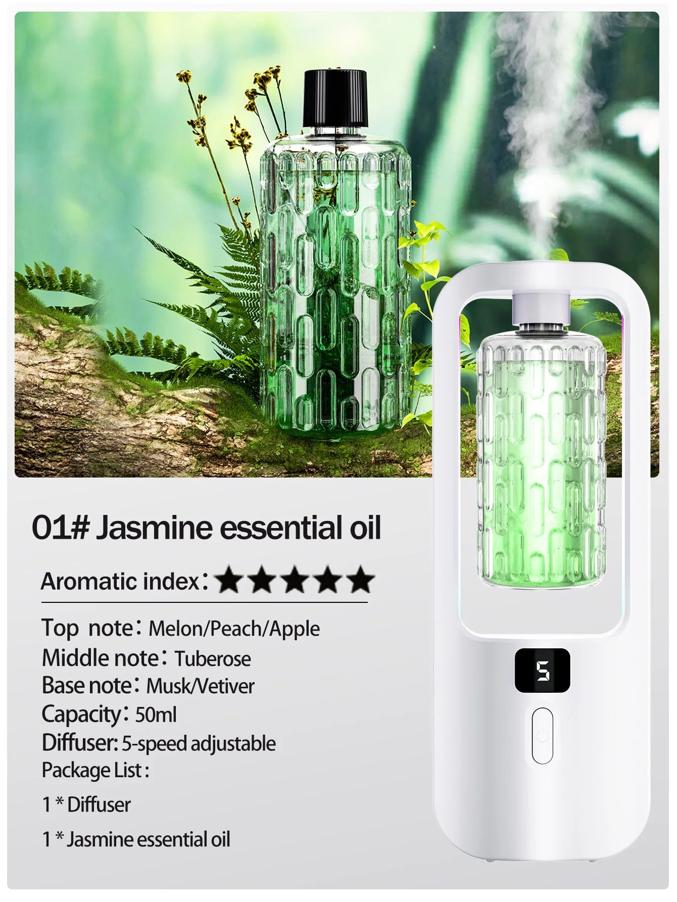 Automatic aromatherapy diffuser