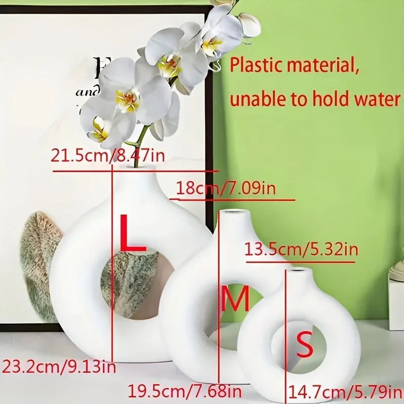Durable Plastic Modern Decorative Vase