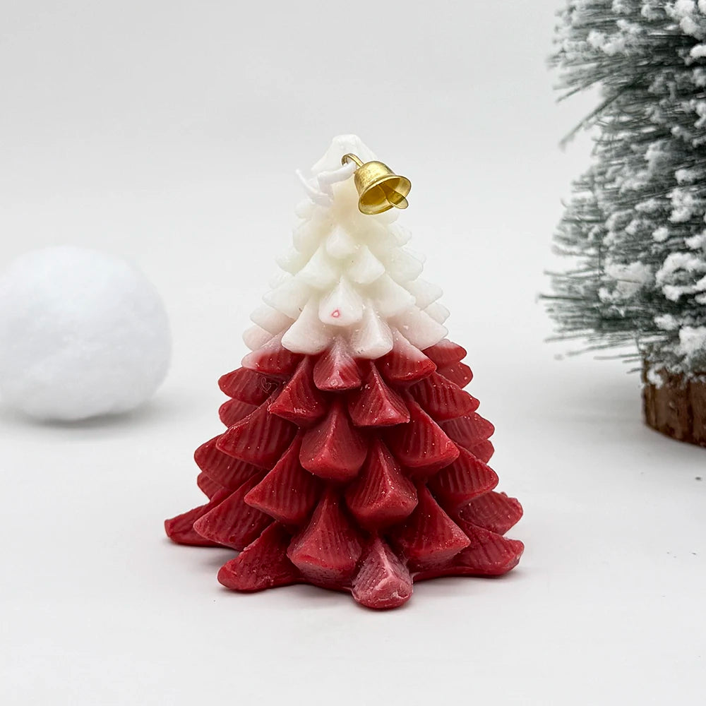 Christmas Tree Shaped Candle Tree Scented Tree Shaped Candle for Home Gift for Christmas Party Holiday New Year Decoration