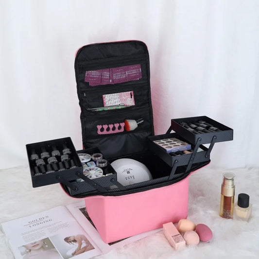 Estuche Organizador de Maquillaje Profesional