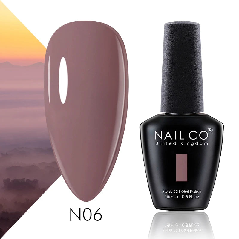 NAILCO 15ml Autumn Brown Colors Series Gel Varnish Coffee Gel Nail Polish Winter Reddish Gellak Design Lacquer Nail Art Manicure
