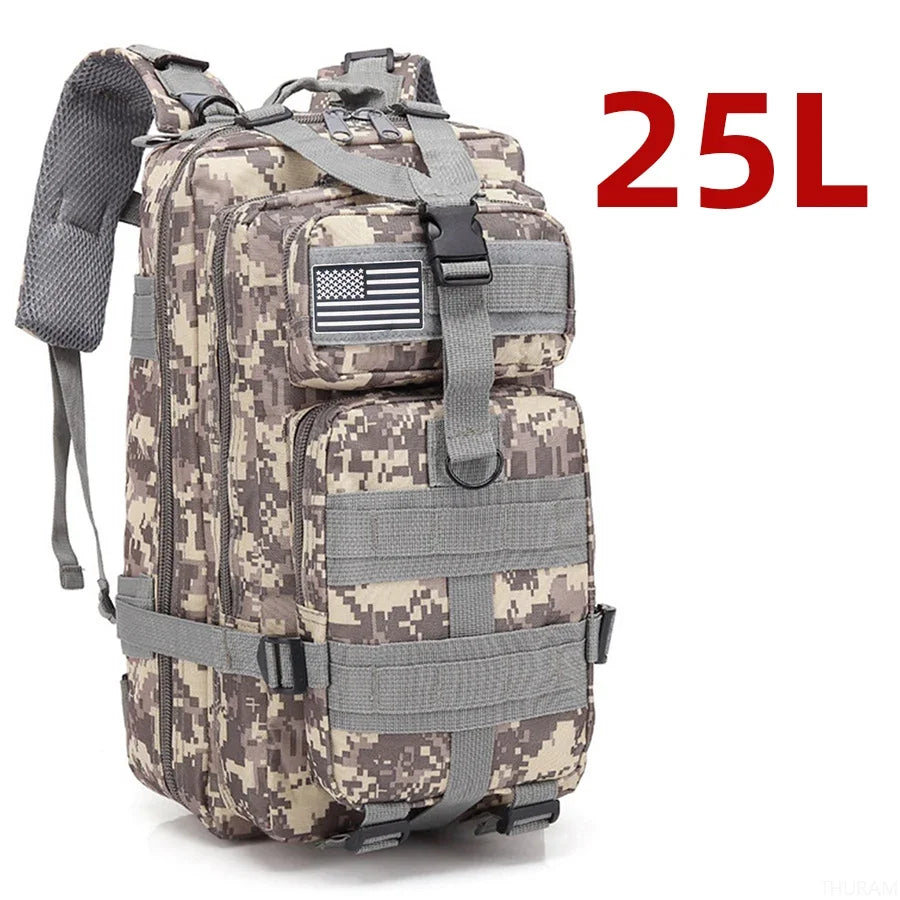 Mochila Táctica 25L / 50L – Resistente e Impermeable