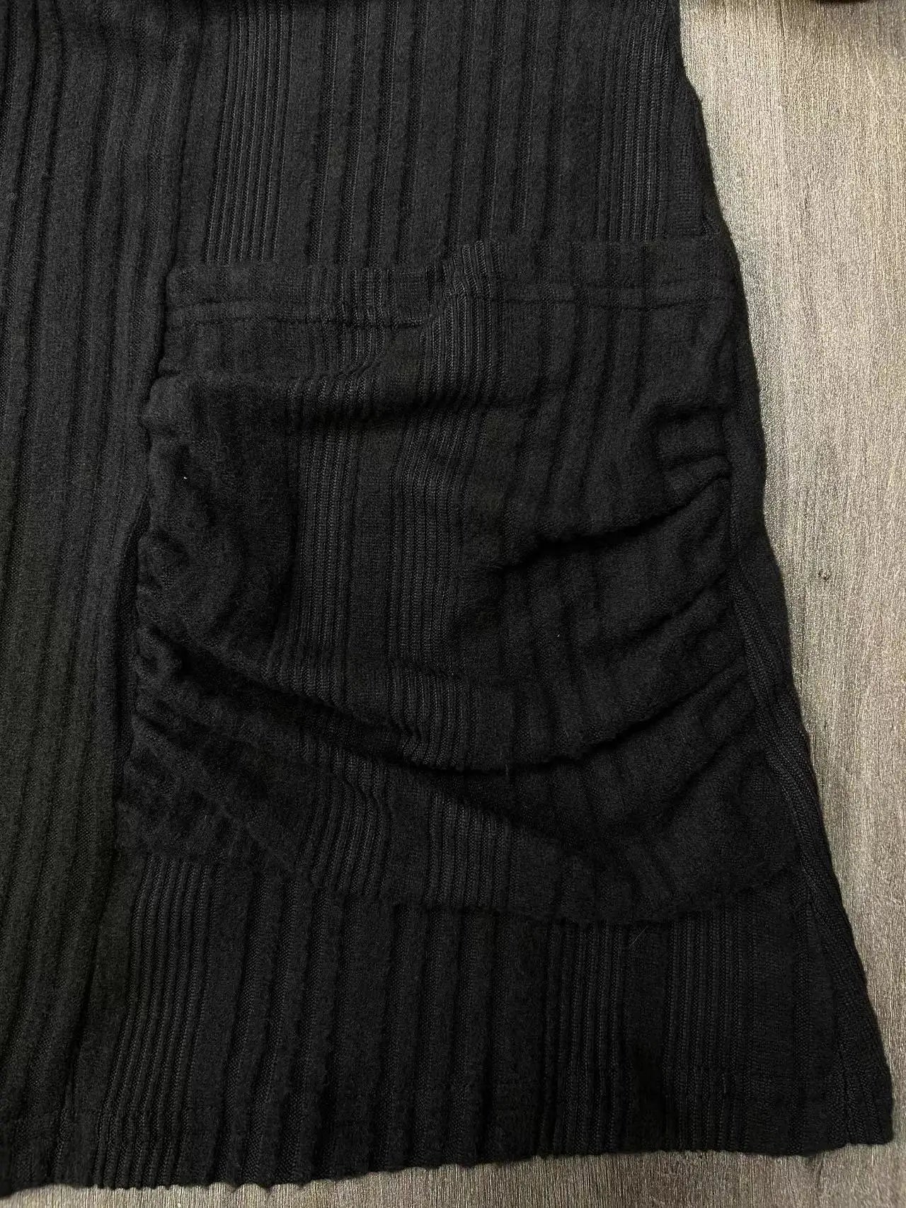 Plus-size European and American cross-border autumn and winter new versatile casual solid color pocket cardigan