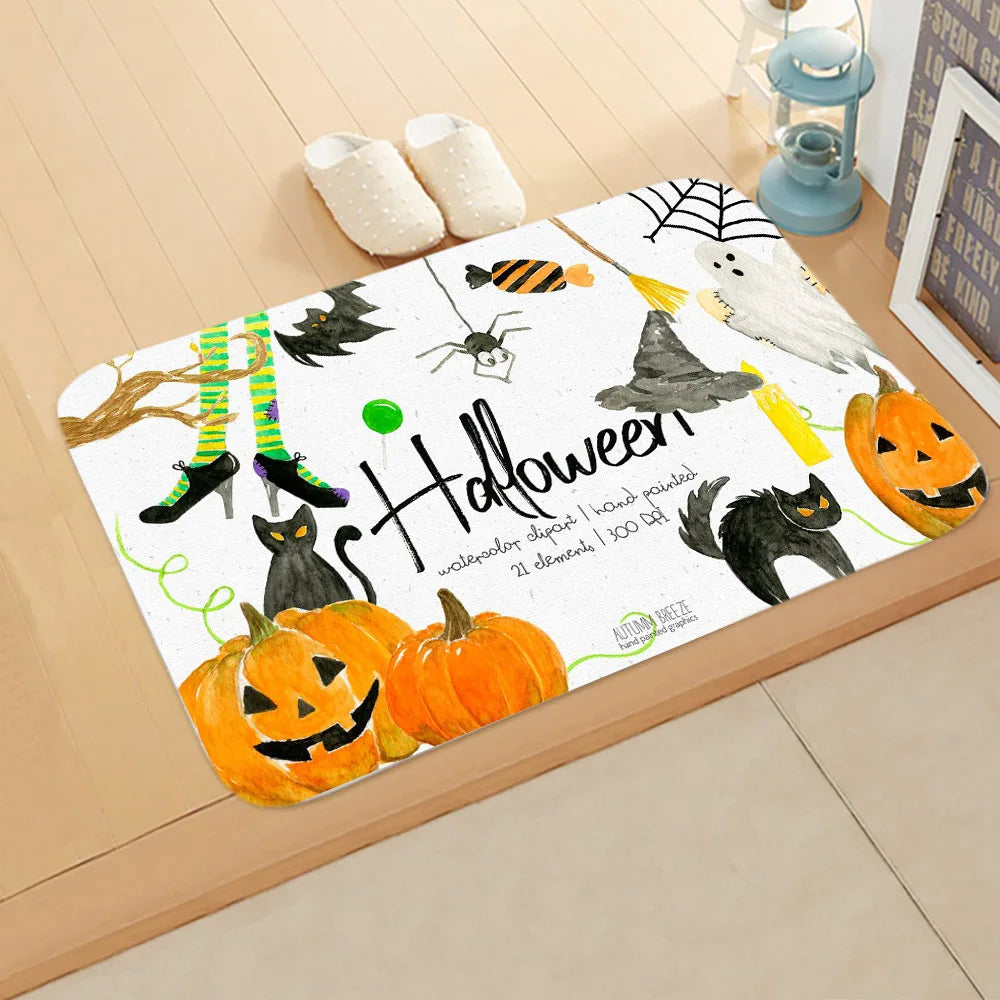 Halloween Theme Pumpkin Carpet