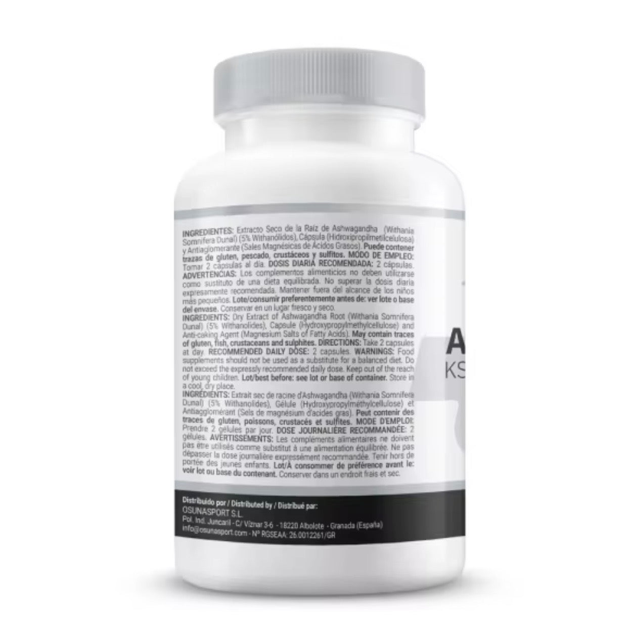 🌿💊 Ashwagandha KSM-66® 600 mg – 120 Cápsulas Vegetales