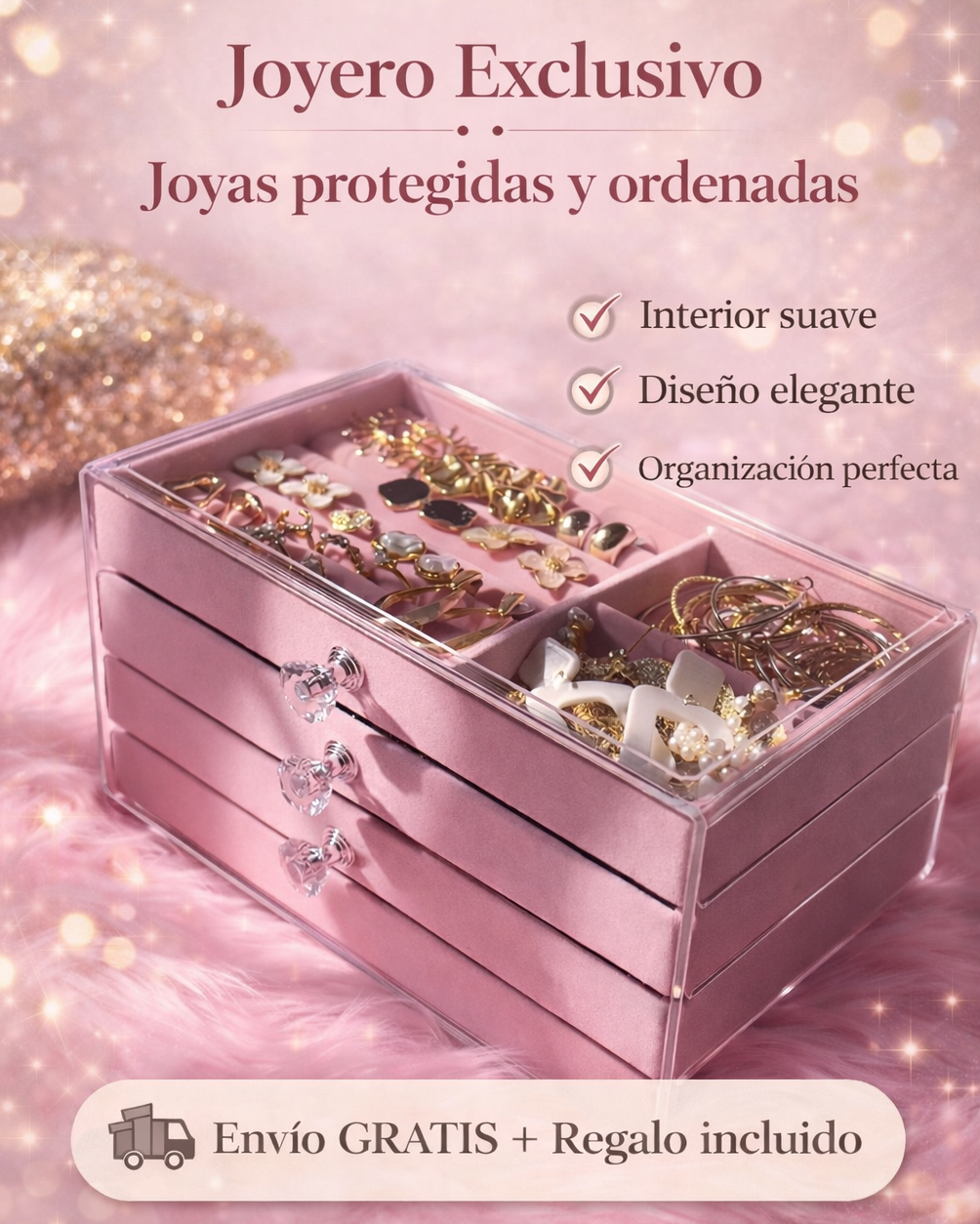 Joyero Elegante Acrílico