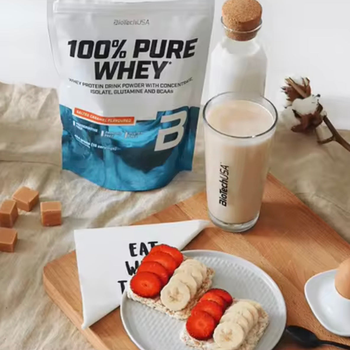 100% PURE WHEY de Biotech USA Proteina de Suero de Leche