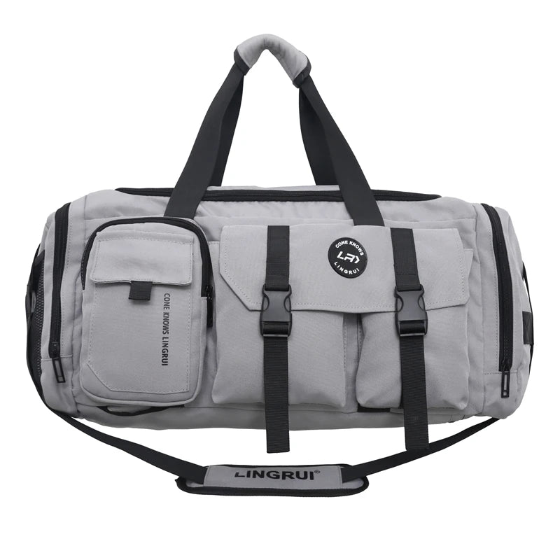 Stylish large capacity nylon travel bag