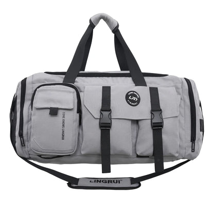 Stylish large capacity nylon travel bag