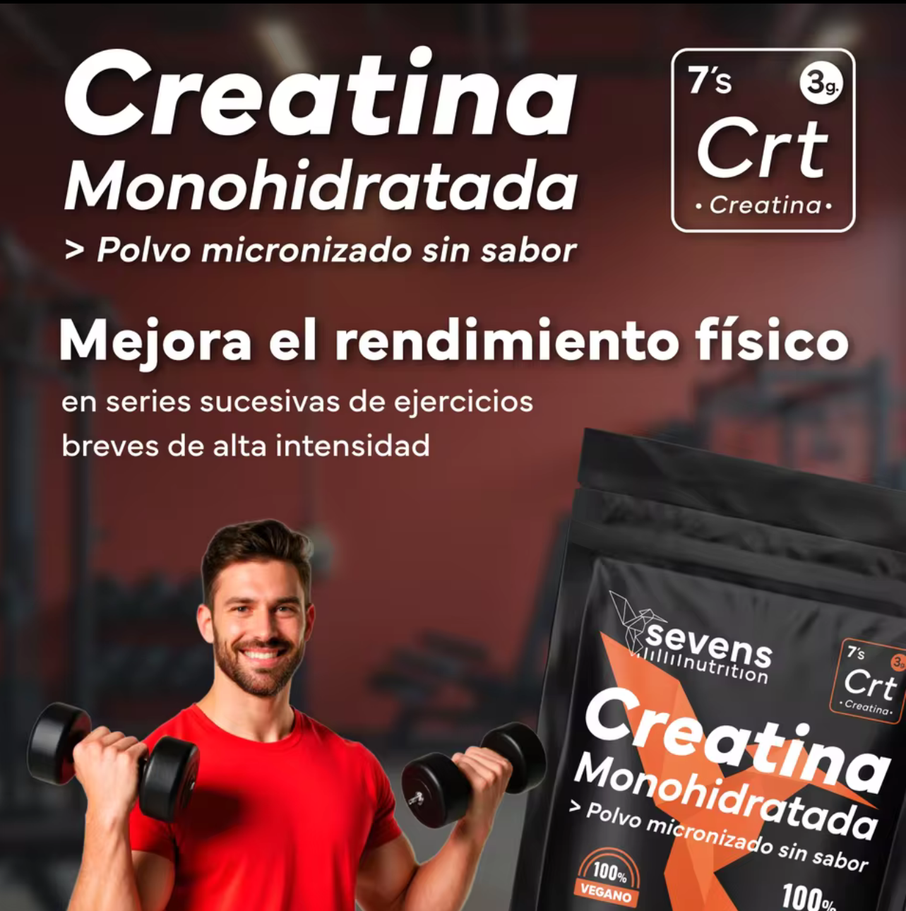 2x1 Creatina Monohidratada en Polvo, Multivitamínico, Omega 3 y Magnesio