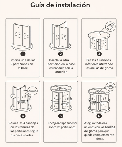 Organizador Acrílico 360°