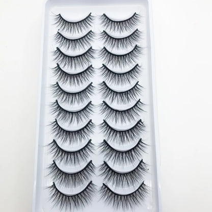 New 10 Pairs 3D Mink Eyelashes