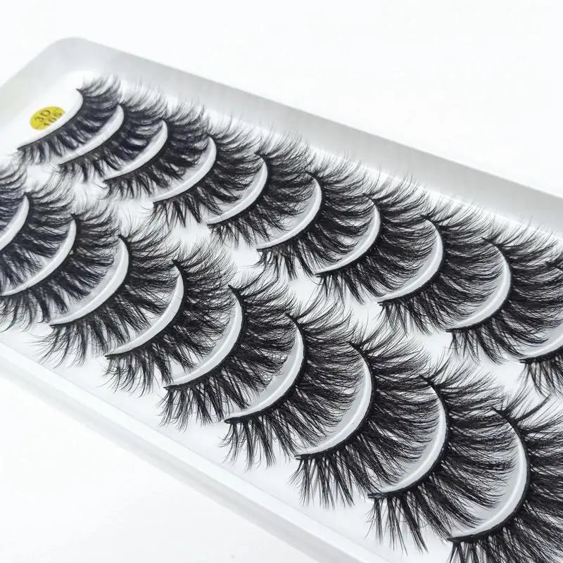 New 10 Pairs 3D Mink Eyelashes
