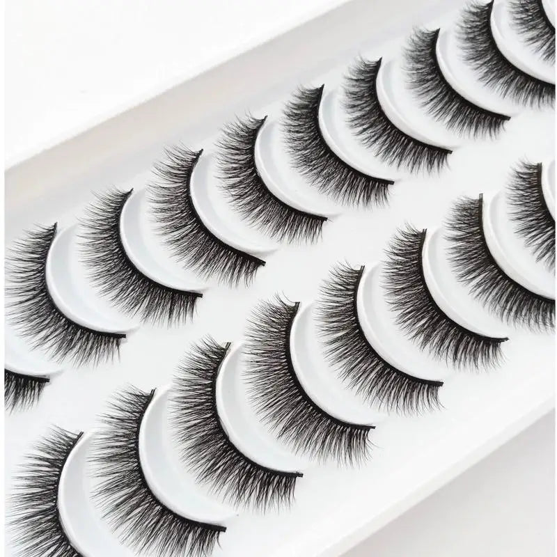 New 10 Pairs 3D Mink Eyelashes