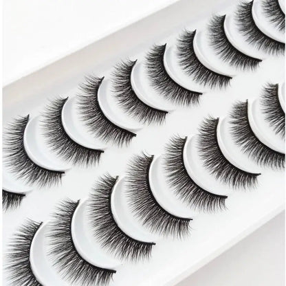 New 10 Pairs 3D Mink Eyelashes