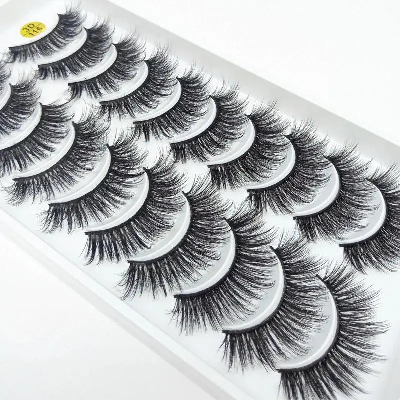 New 10 Pairs 3D Mink Eyelashes