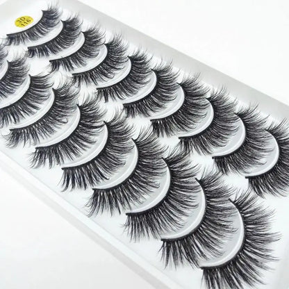 New 10 Pairs 3D Mink Eyelashes