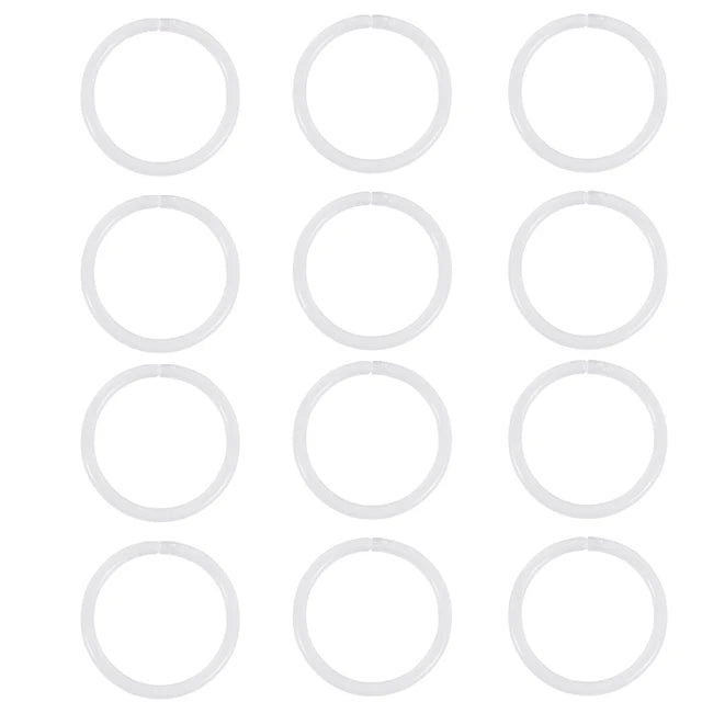 New 12PCS 20G Clear Segment Rings Retainer Clear Plastic Tragus Clicker Helix Cartilage Earrings Hoop Daith Piercing Jewelry