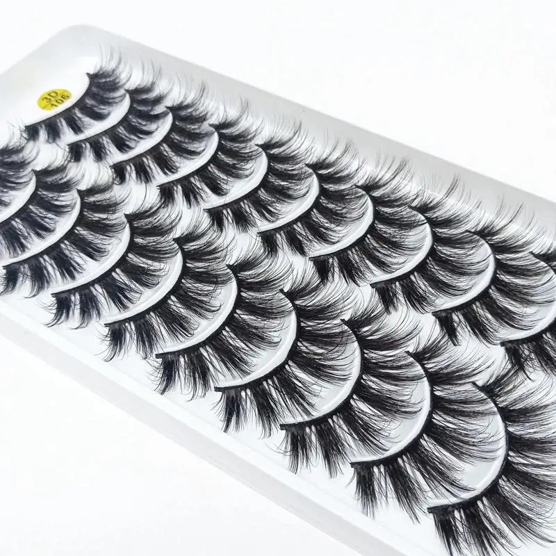 New 10 Pairs 3D Mink Eyelashes