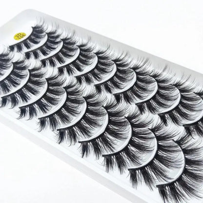New 10 Pairs 3D Mink Eyelashes