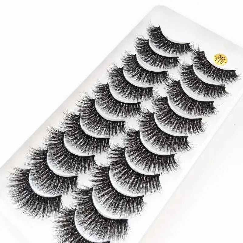 New 10 Pairs 3D Mink Eyelashes