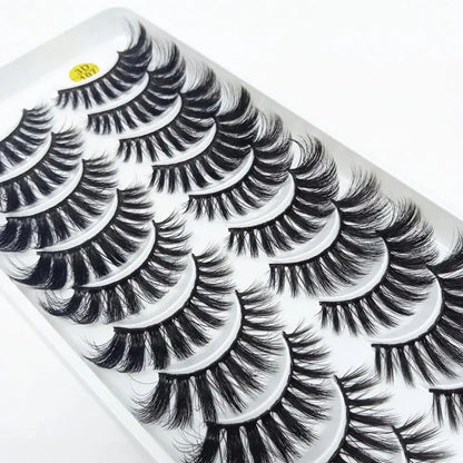 New 10 Pairs 3D Mink Eyelashes