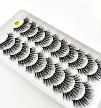 New 10 Pairs 3D Mink Eyelashes