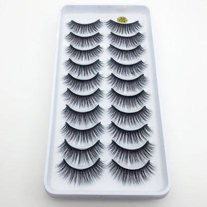 New 10 Pairs 3D Mink Eyelashes