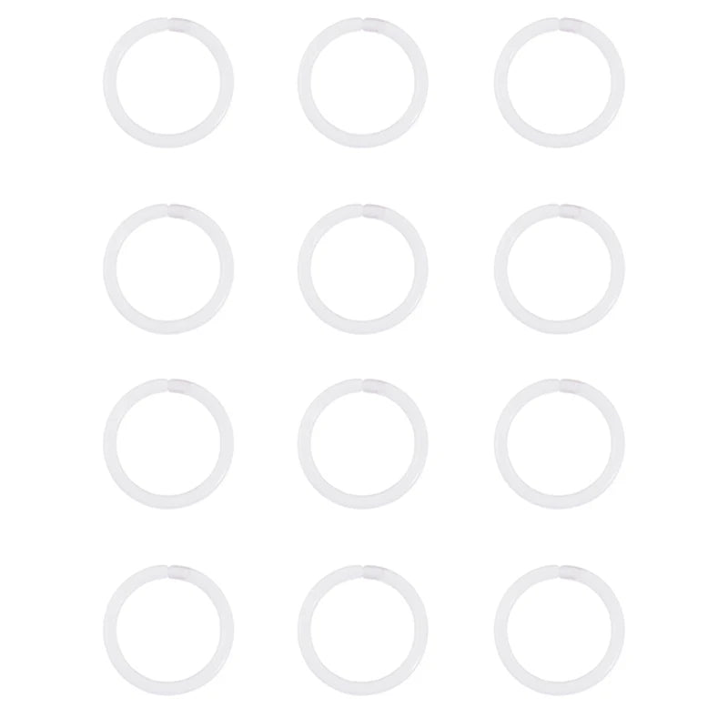 New 12PCS 20G Clear Segment Rings Retainer Clear Plastic Tragus Clicker Helix Cartilage Earrings Hoop Daith Piercing Jewelry