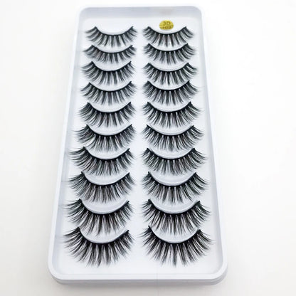New 10 Pairs 3D Mink Eyelashes