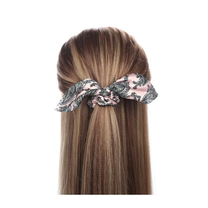 Set de 3 Scrunchies con Lazo – Estampado Floral