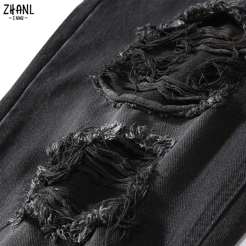 Brown Ripped Vintage Jeans