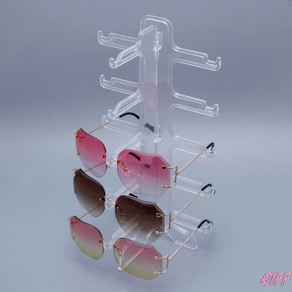 5 Layers Glasses Eyeglasses Sunglasses Show Stand Holder Frame Display Rack