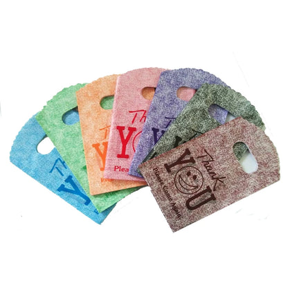 Wholesale 50Pcs/Lot Plastic Bag 9x15cm Small Boutique Storage Candy Jewelry Packaging Bag Plastic Gift Bags With Handle