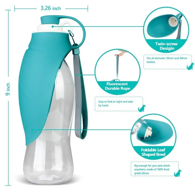 580ml Sport Portable Pet Water Bottle