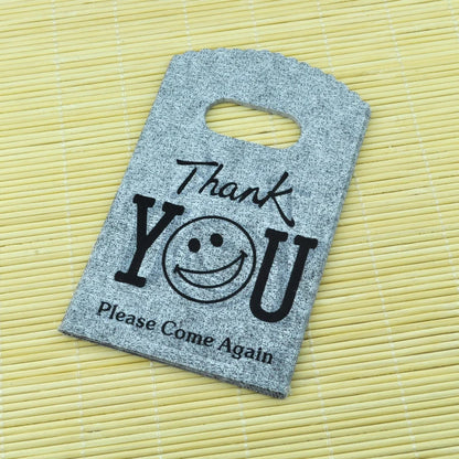 Wholesale 50Pcs/Lot Plastic Bag 9x15cm Small Boutique Storage Candy Jewelry Packaging Bag Plastic Gift Bags With Handle