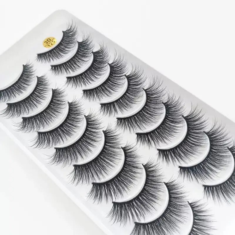 New 10 Pairs 3D Mink Eyelashes