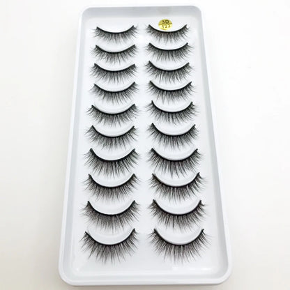 New 10 Pairs 3D Mink Eyelashes