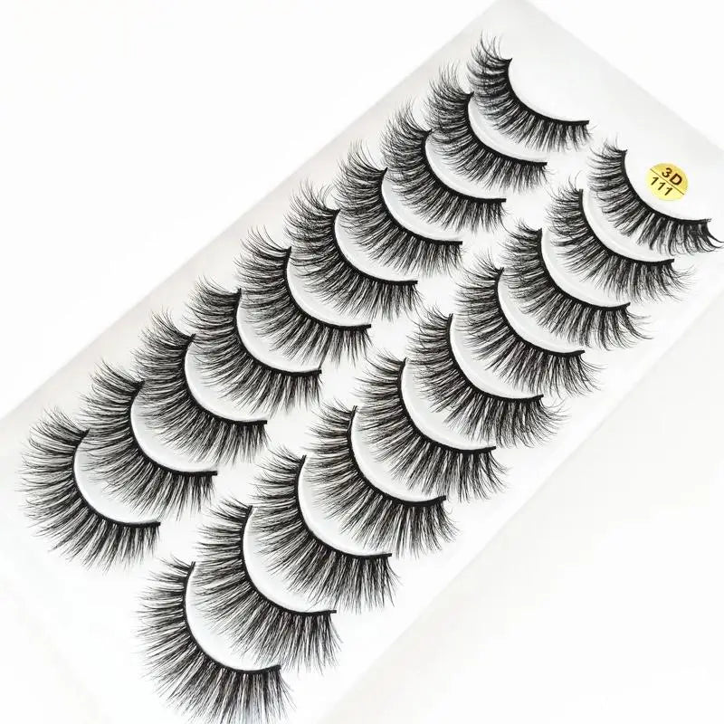 New 10 Pairs 3D Mink Eyelashes