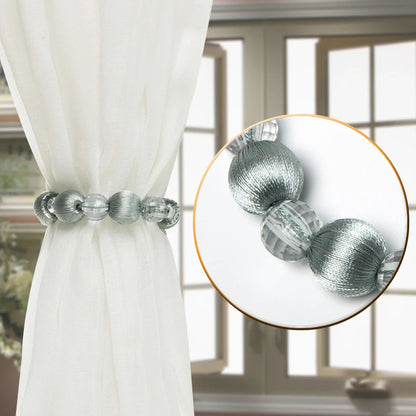 1Pc Bead Curtain Tieback Home Decor Gold Holdback Curtains Holder Clamp Buckle Rope Room Accessories Decoration Tie Back