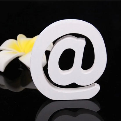 White Wood Letter Alphabet DIY Personalised Name Design Art Crafts Free Standing Xmas Birthday Wedding Party Home Decoration