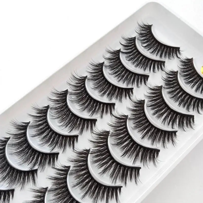 New 10 Pairs 3D Mink Eyelashes