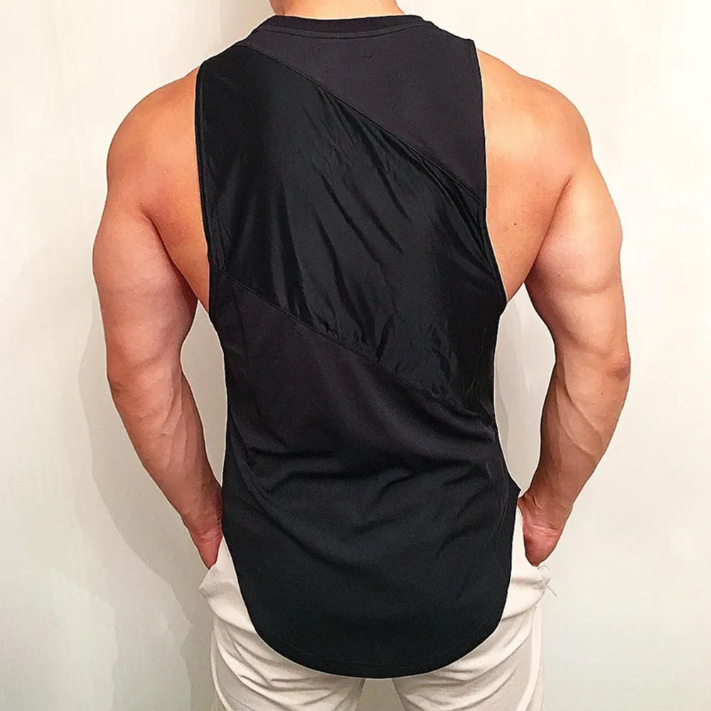 Camiseta abierta para Hombre – Gimnasio y Bodybuilding
